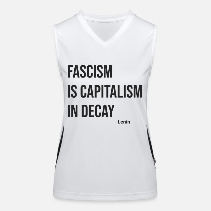 Fascism Is Funktionelles Kontrast-Tank Top für Frauen