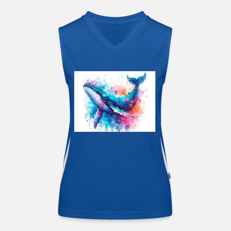 La baleine heureuse Débardeur respirant contrasté Femme