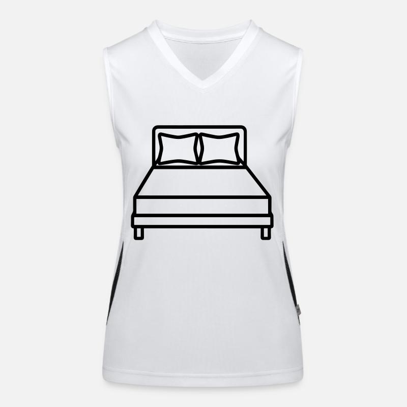 letto Top sportivo da donna in contrasto cromatico