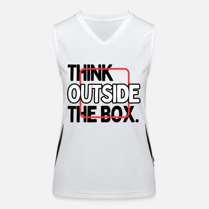 Think outside the Box Funktionelles Kontrast-Tank Top für Frauen