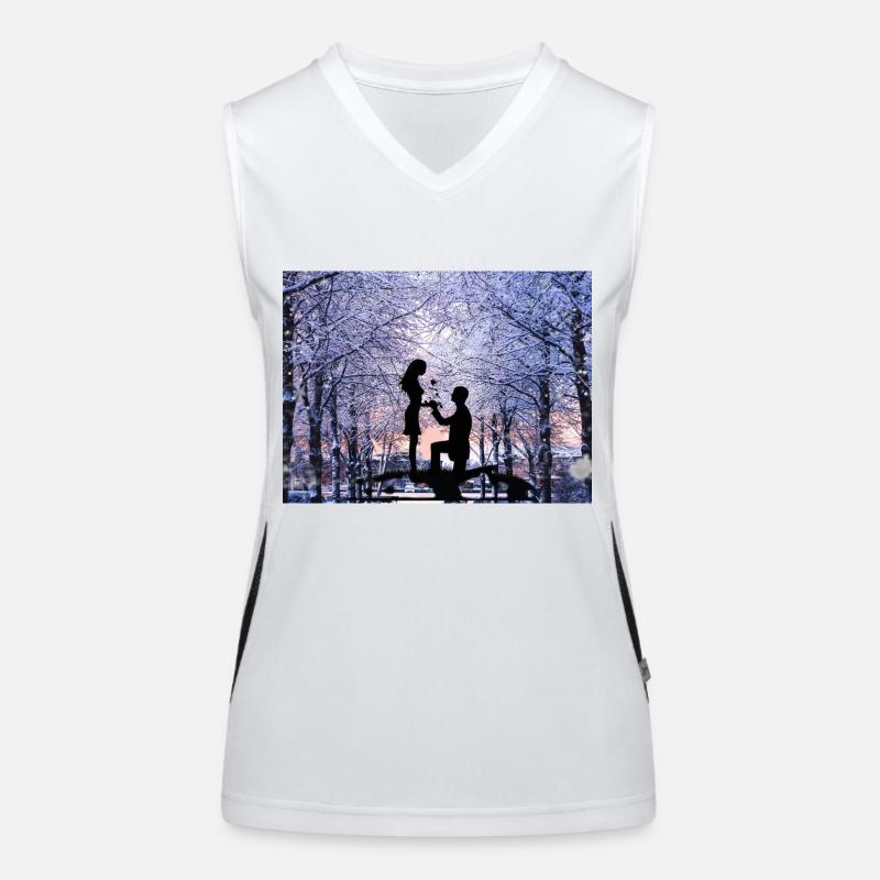 Love Funktionelles Kontrast-Tank Top für Frauen