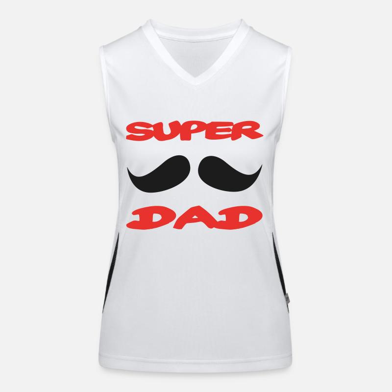 Super dad Débardeur respirant contrasté Femme