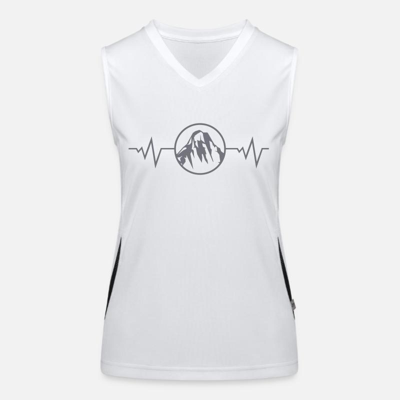 Mountains Pulse Women's Functional Contrast Tank Top
