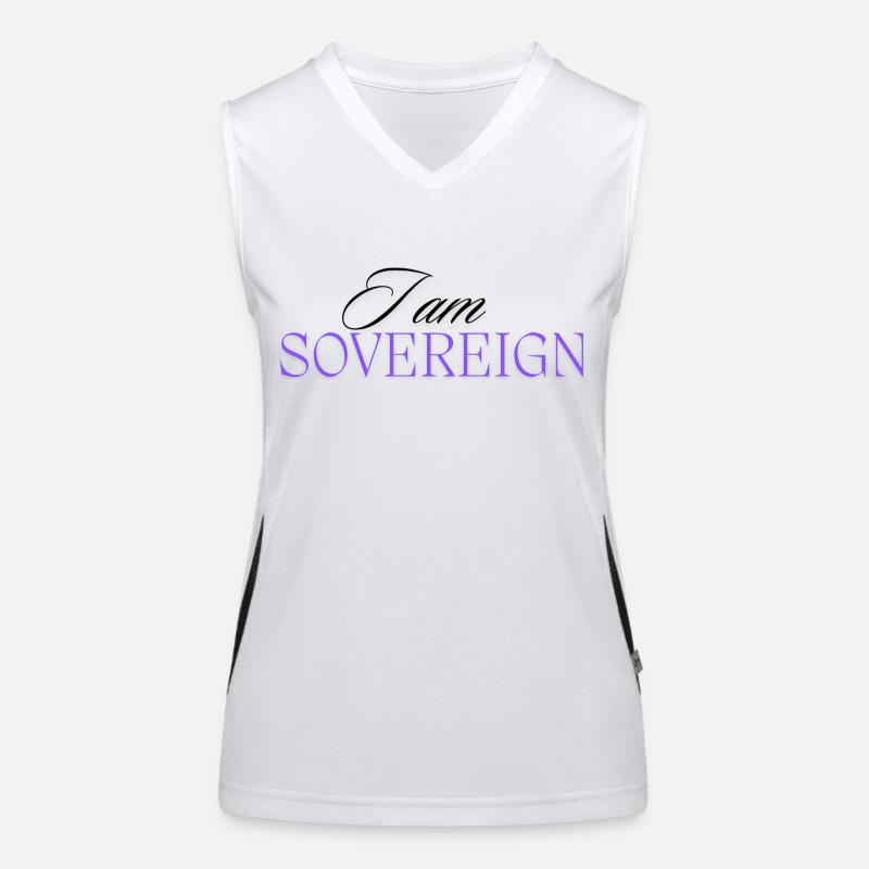 Ich bin souverän 3 Funktionelles Kontrast-Tank Top für Frauen