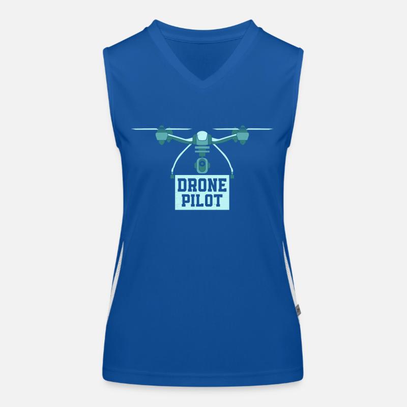 Drone Pilot Quadcopter RC Flight Women's Functional Contrast Tank Top