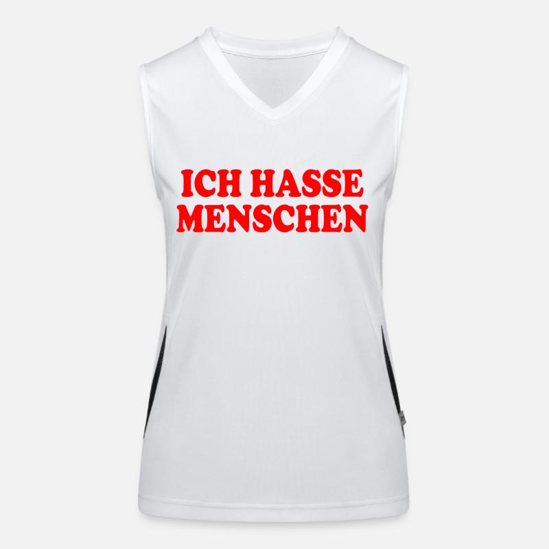 I hate people Women's Functional Contrast Tank Top