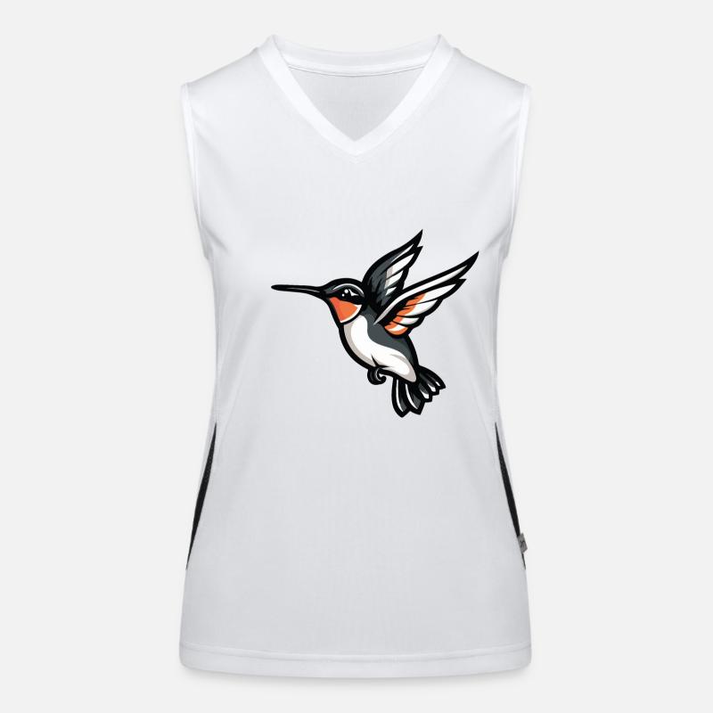 kolibri vogel Funktionelles Kontrast-Tank Top für Frauen