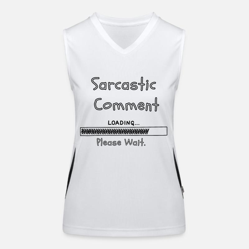 Sarcastic comment loading please wait Women's Functional Contrast Tank Top