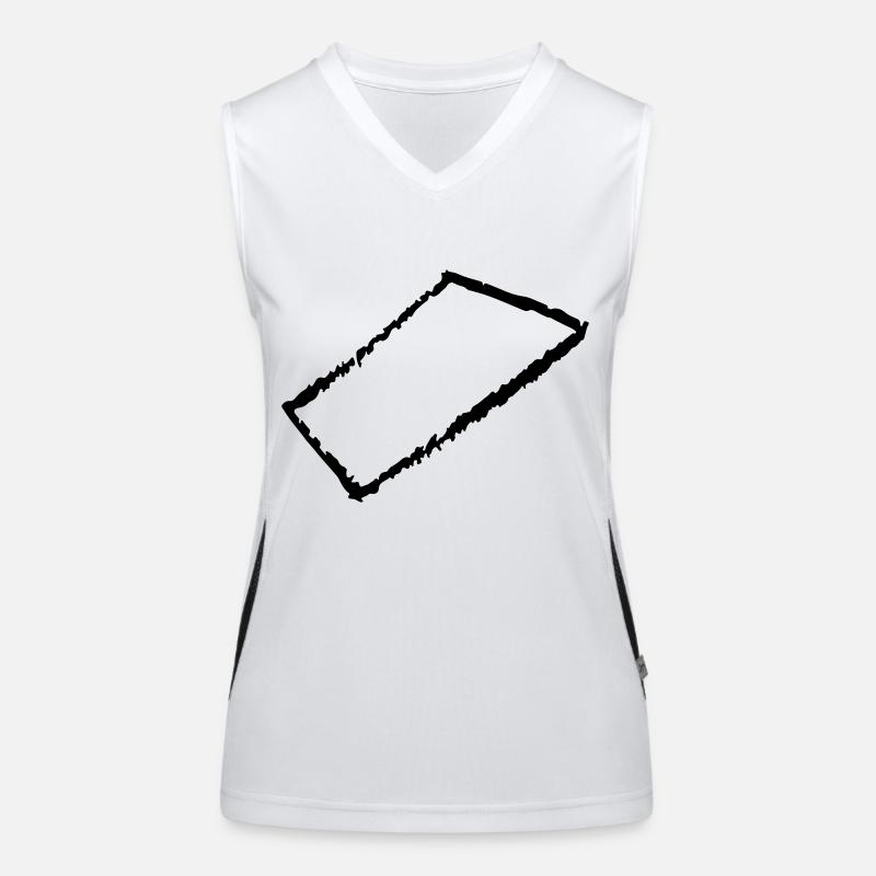 rechteck Funktionelles Kontrast-Tank Top für Frauen