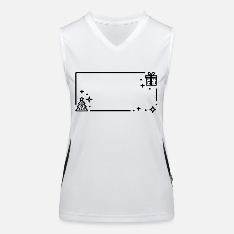 Décor de Noël Débardeur respirant contrasté Femme