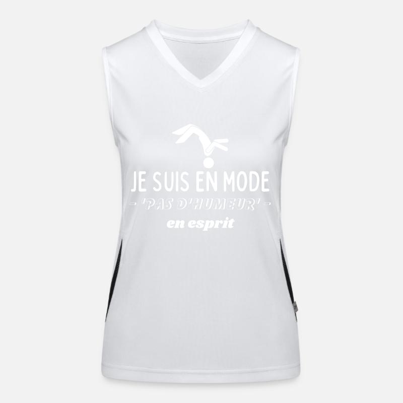 Ich bin im "Keine Stimmung"-Modus Funktionelles Kontrast-Tank Top für Frauen