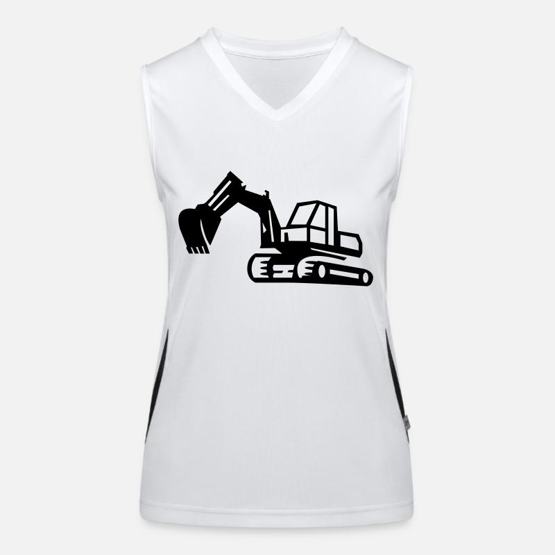Bagger Funktionelles Kontrast-Tank Top für Frauen