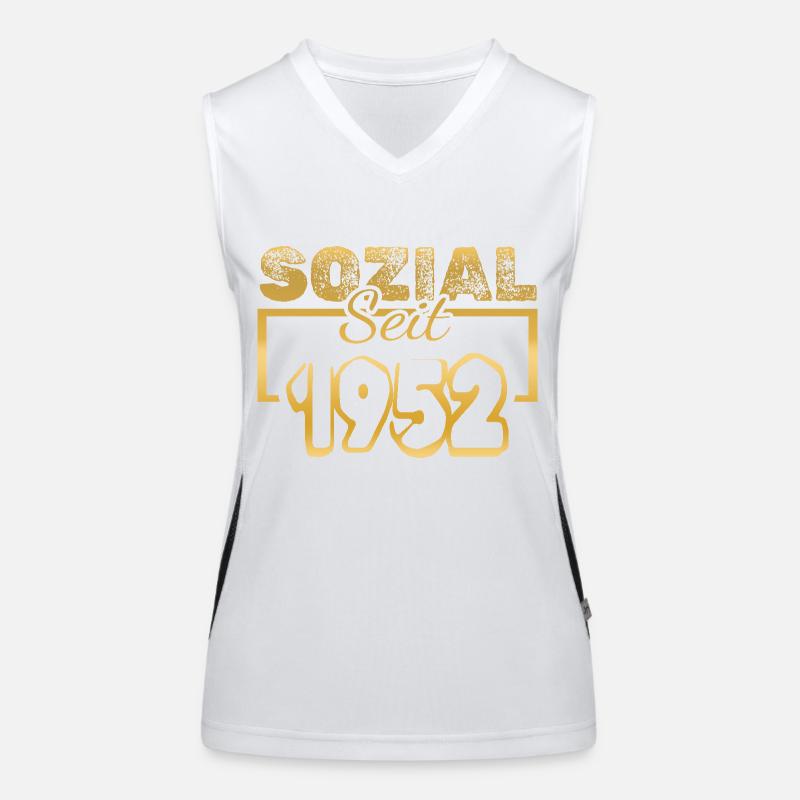 Sozial 1952 Funktionelles Kontrast-Tank Top für Frauen