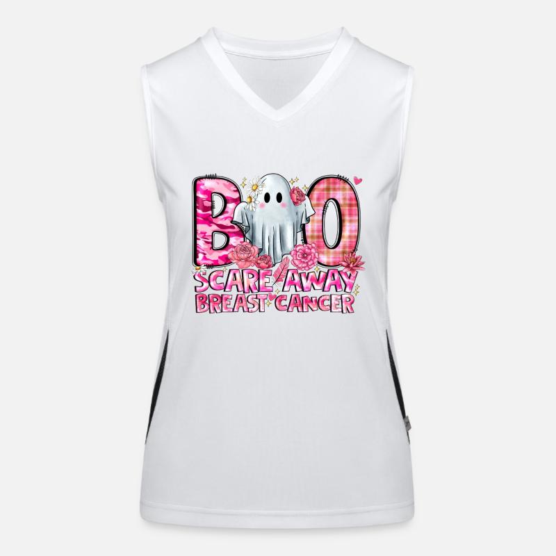 Boo verscheucht Brustkrebs Funktionelles Kontrast-Tank Top für Frauen