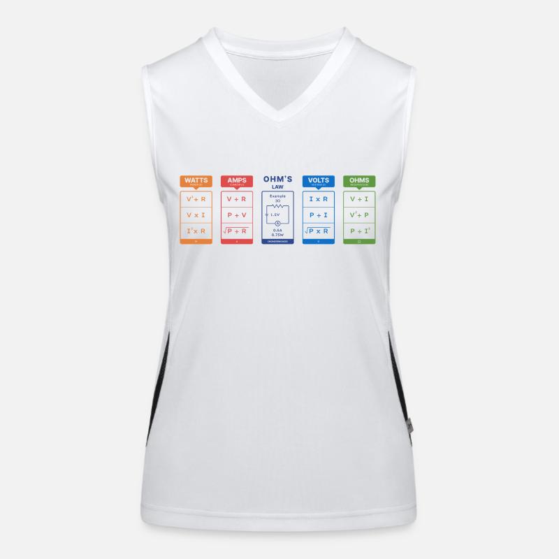 Formules électriques Débardeur respirant contrasté Femme