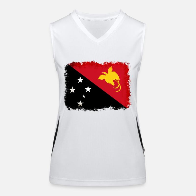 Neuguinea Funktionelles Kontrast-Tank Top für Frauen