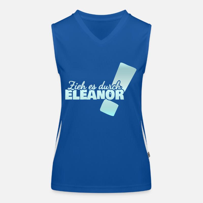 Eleanor als Vorname Funktionelles Kontrast-Tank Top für Frauen