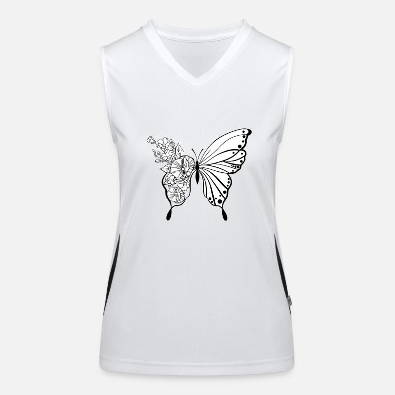 Papillon Débardeur respirant contrasté Femme