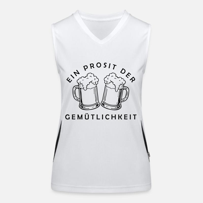 Bier - Ein Prosit der Gemütlichkeit Funktionelles Kontrast-Tank Top für Frauen