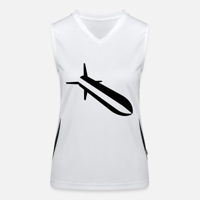 No War Funktionelles Kontrast-Tank Top für Frauen