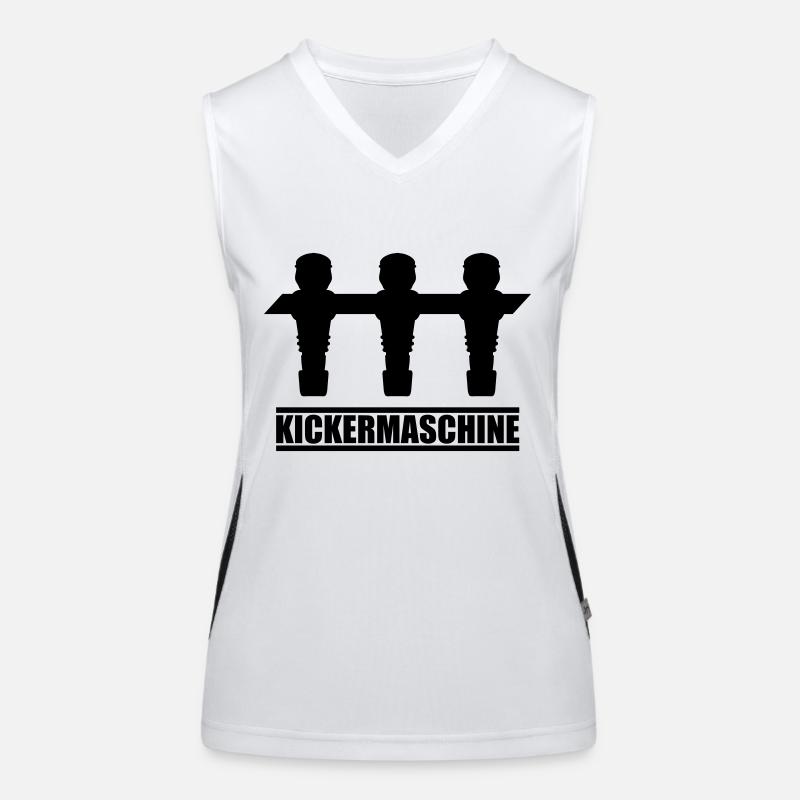 soccer_kickermaschine Women's Functional Contrast Tank Top