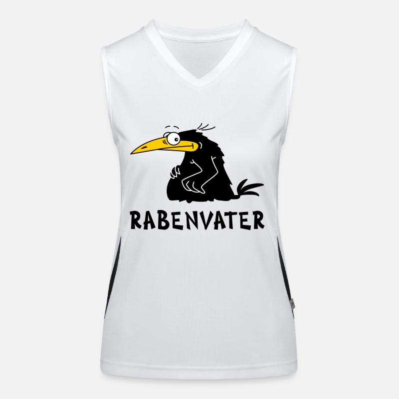 Rabenvater Funktionelles Kontrast-Tank Top für Frauen
