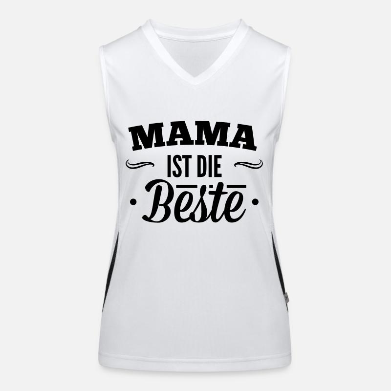 Mama ist der beste Funktionelles Kontrast-Tank Top für Frauen