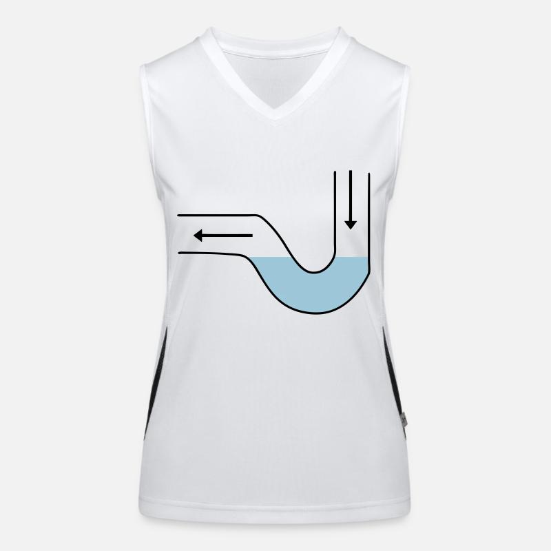 Abfluss Funktionelles Kontrast-Tank Top für Frauen