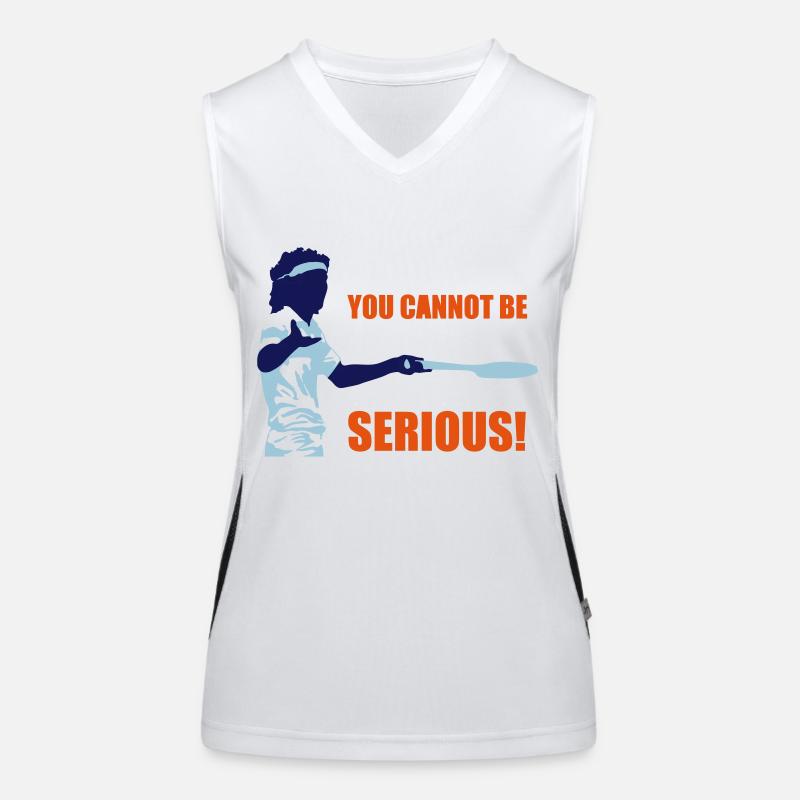 YOU CANNOT BE SERIOUS! Débardeur respirant contrasté Femme
