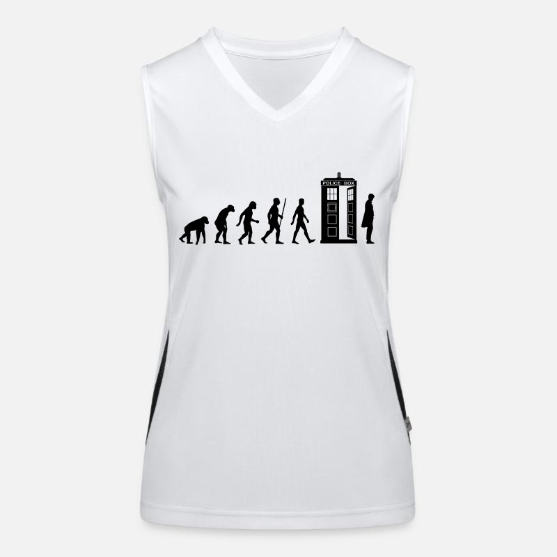 Evolution Tardis Funktionelles Kontrast-Tank Top für Frauen