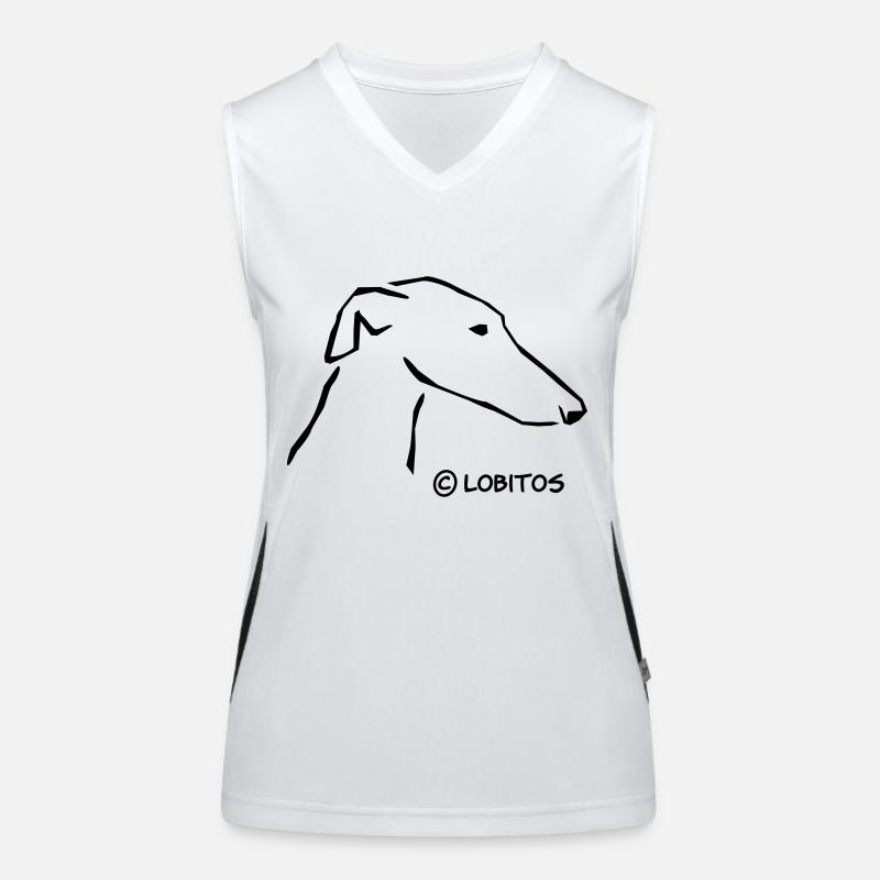 Tête de lévrier Débardeur respirant contrasté Femme