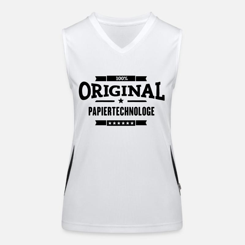 100% Papiertechnologe Funktionelles Kontrast-Tank Top für Frauen