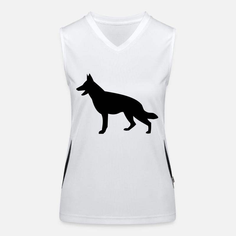 Deutscher Schäferhund Funktionelles Kontrast-Tank Top für Frauen