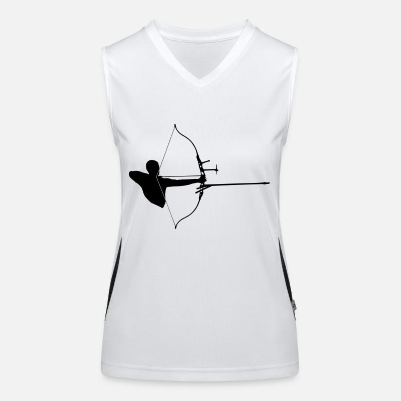 tir à l'arc flèche d'arc sports42 cible arbalète Débardeur respirant contrasté Femme