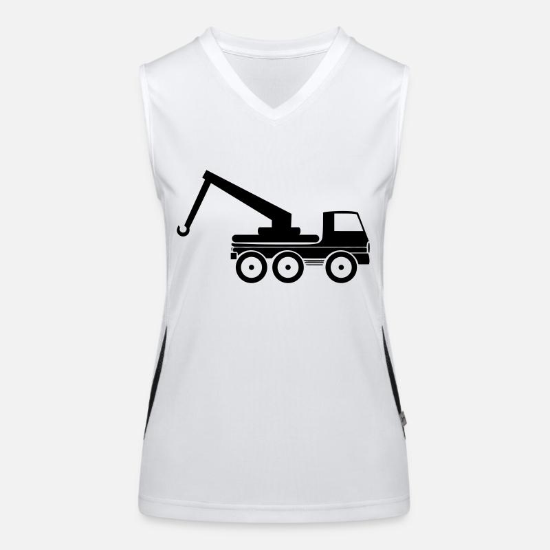 Abschleppwagen Funktionelles Kontrast-Tank Top für Frauen