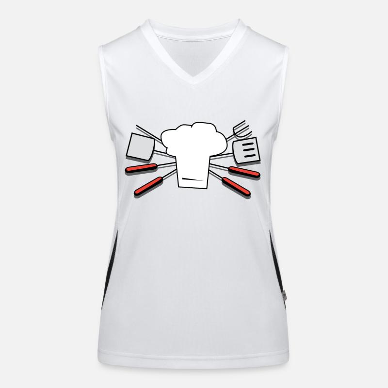 cutlery crockery flatware silverware cutlery84 Women's Functional Contrast Tank Top