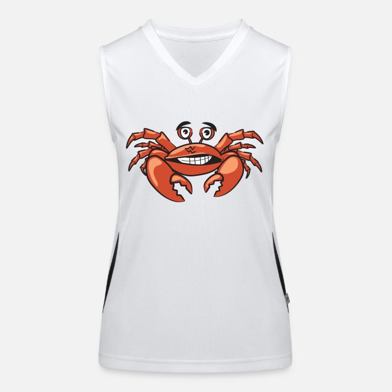 Krabbe Funktionelles Kontrast-Tank Top für Frauen