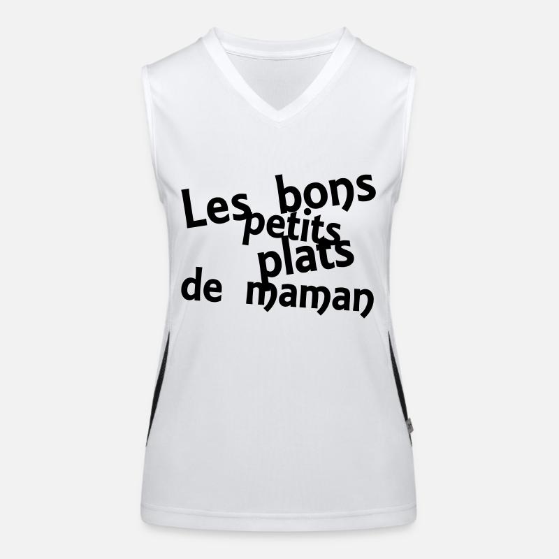 les bons petits plats de maman Funktionelles Kontrast-Tank Top für Frauen