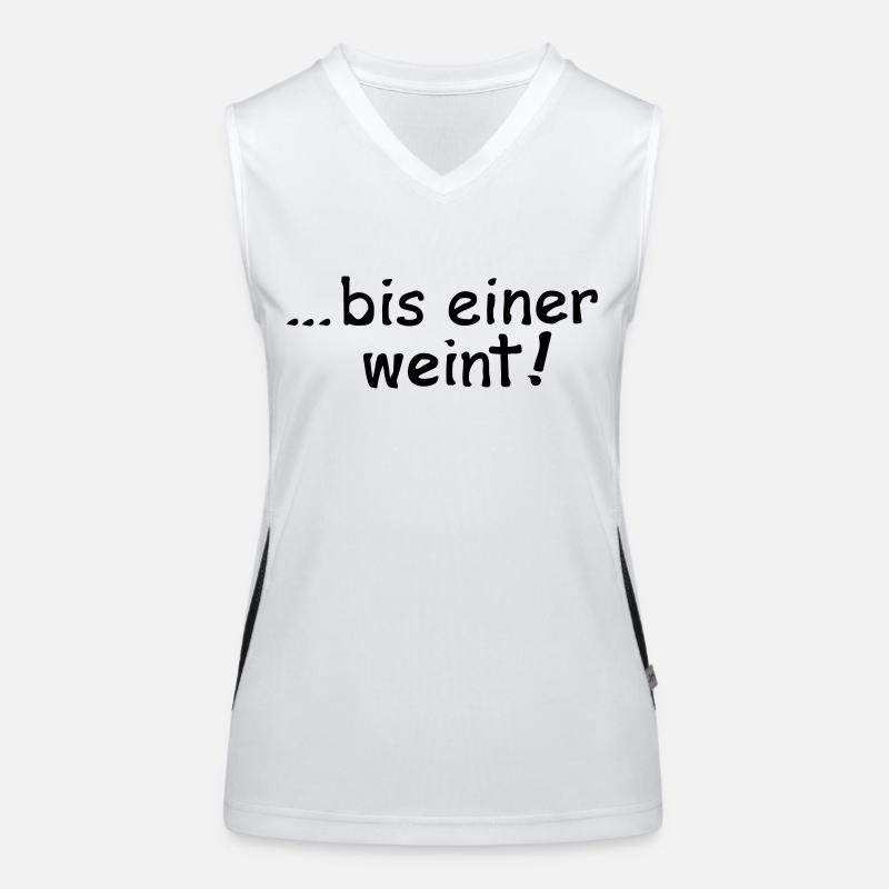 bis einer weint Funktionelles Kontrast-Tank Top für Frauen