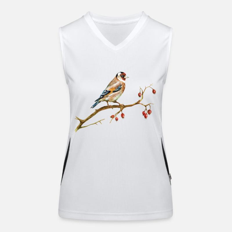 Oiseau Débardeur respirant contrasté Femme