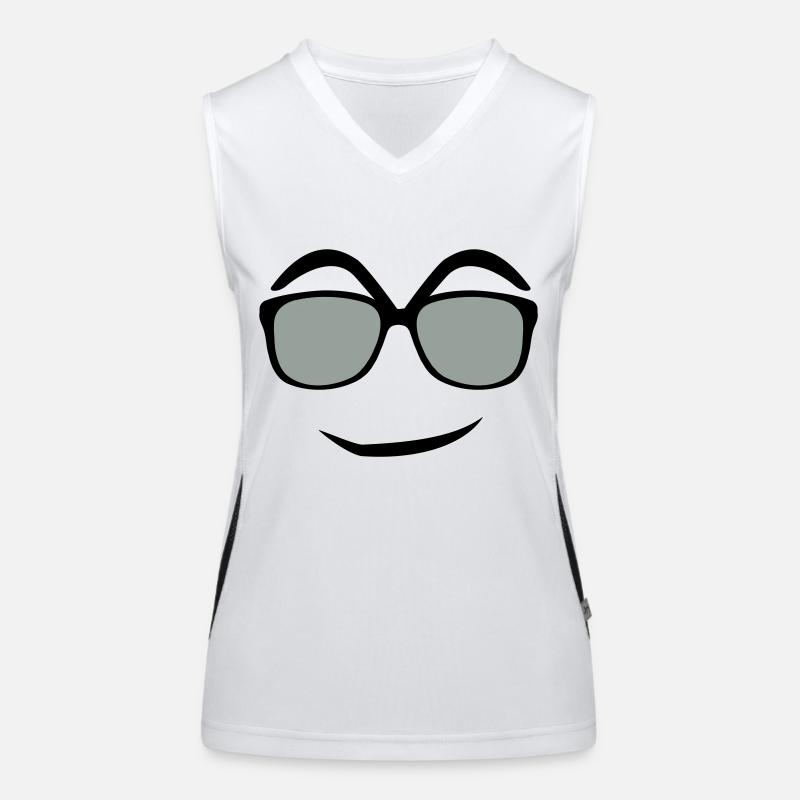 funny face Women's Functional Contrast Tank Top