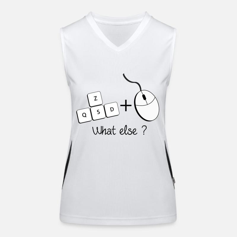What else ? Une souris un clavier Débardeur respirant contrasté Femme