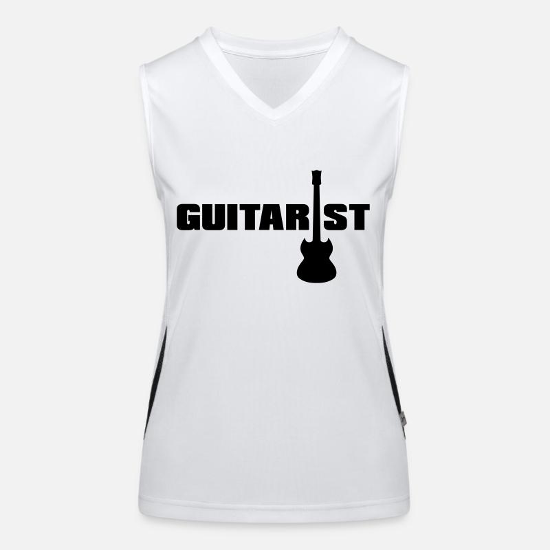 Guitarrist Funktionelles Kontrast-Tank Top für Frauen