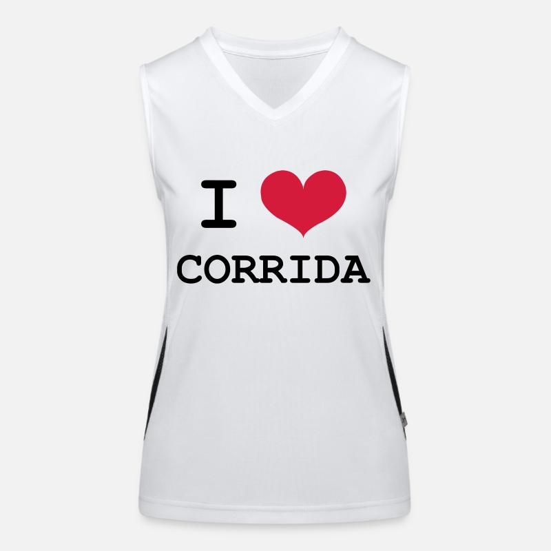 I Love Corrida Débardeur respirant contrasté Femme
