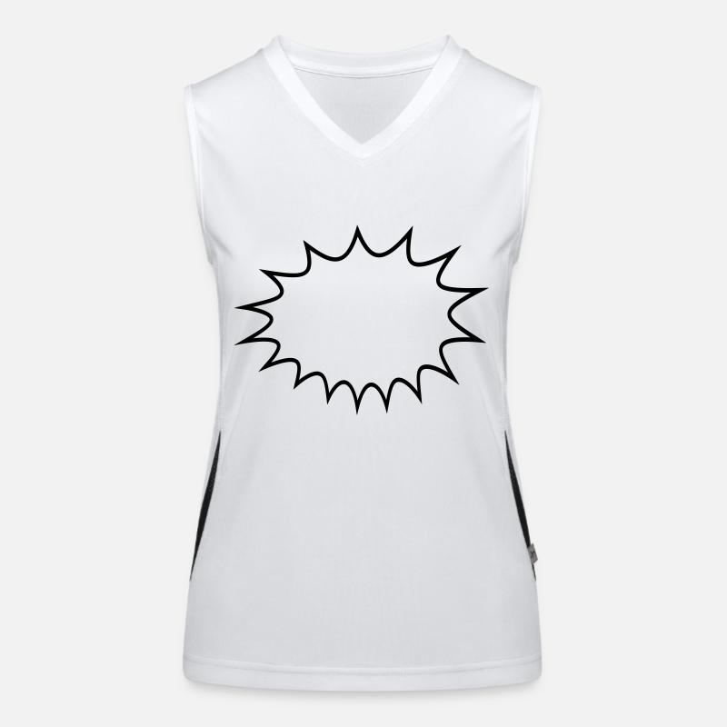 Speech Bubble Cartoon Cartoon Bubble Frame Outline Women's Functional Contrast Tank Top
