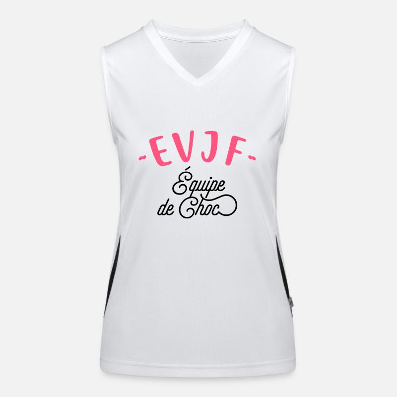 Evjf équipe de choc Débardeur respirant contrasté Femme