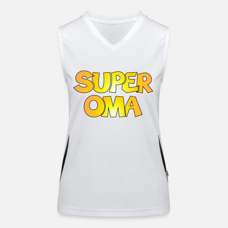 Super Oma Grossmutter Baby Funktionelles Kontrast-Tank Top für Frauen