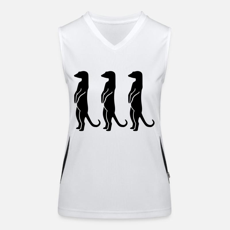 Erdmännchen Funktionelles Kontrast-Tank Top für Frauen