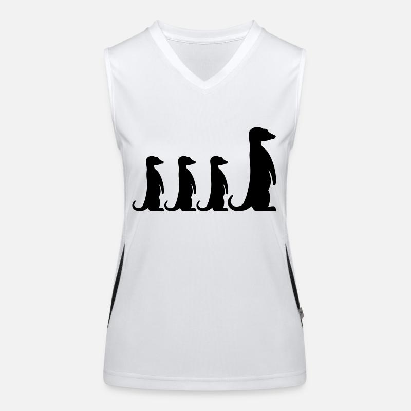 Erdmännchen Funktionelles Kontrast-Tank Top für Frauen