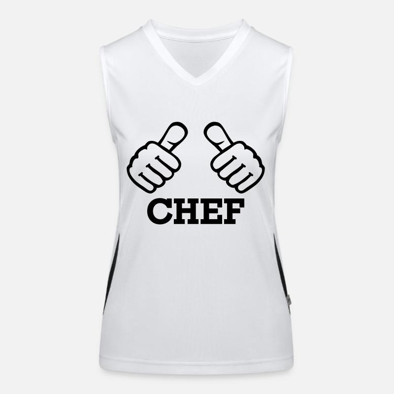 Chef Débardeur respirant contrasté Femme